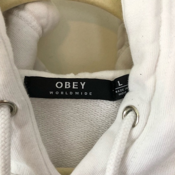 Obey Worldwide Hooded Kangaroo Pouch Sweatshirt - Picture 2 of 7